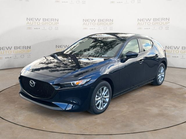 2026 Mazda Mazda3 Hatchback 2.5 S in Deep Crystal Blue Mica — front three-quarter view