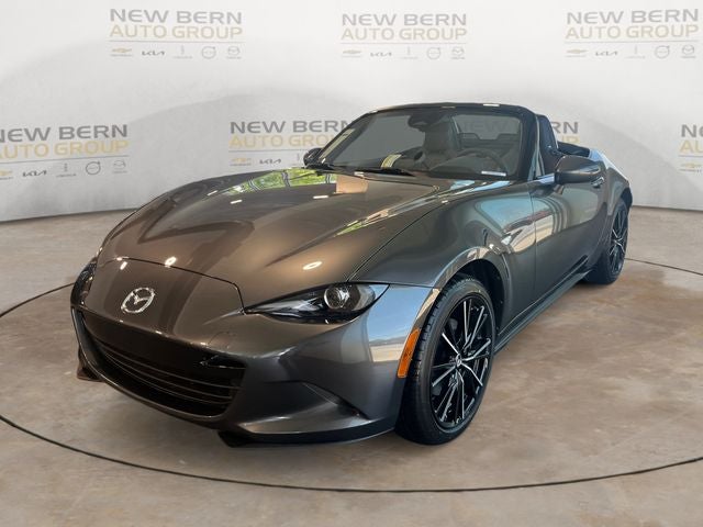 2026 Mazda Mazda MX-5 Miata Grand Touring in Machine Gray Metallic — front three-quarter view
