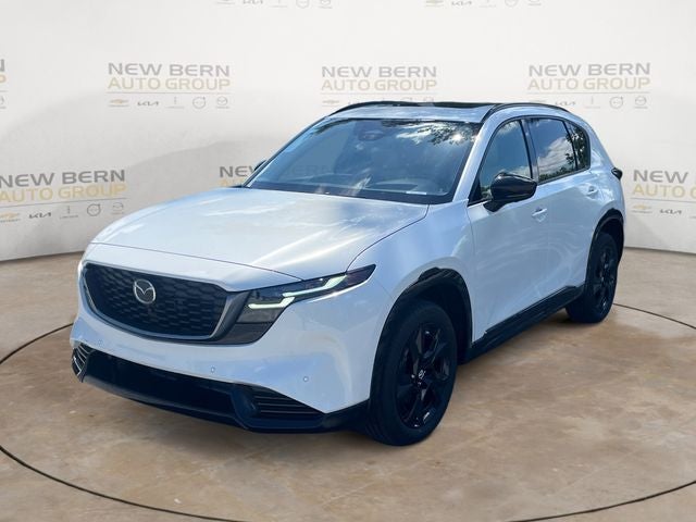 2026 Mazda Mazda CX-5 2.5 S Premium Plus AWD in Rhodium White Metallic — front three-quarter view