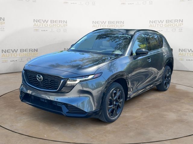 2026 Mazda Mazda CX-5 2.5 S Premium Plus AWD in Machine Gray Metallic — front three-quarter view