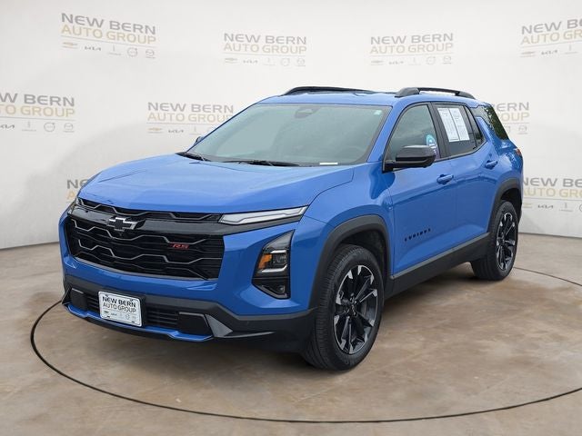 2025 Chevrolet Equinox RS in Reef Blue Metallic — front three-quarter view